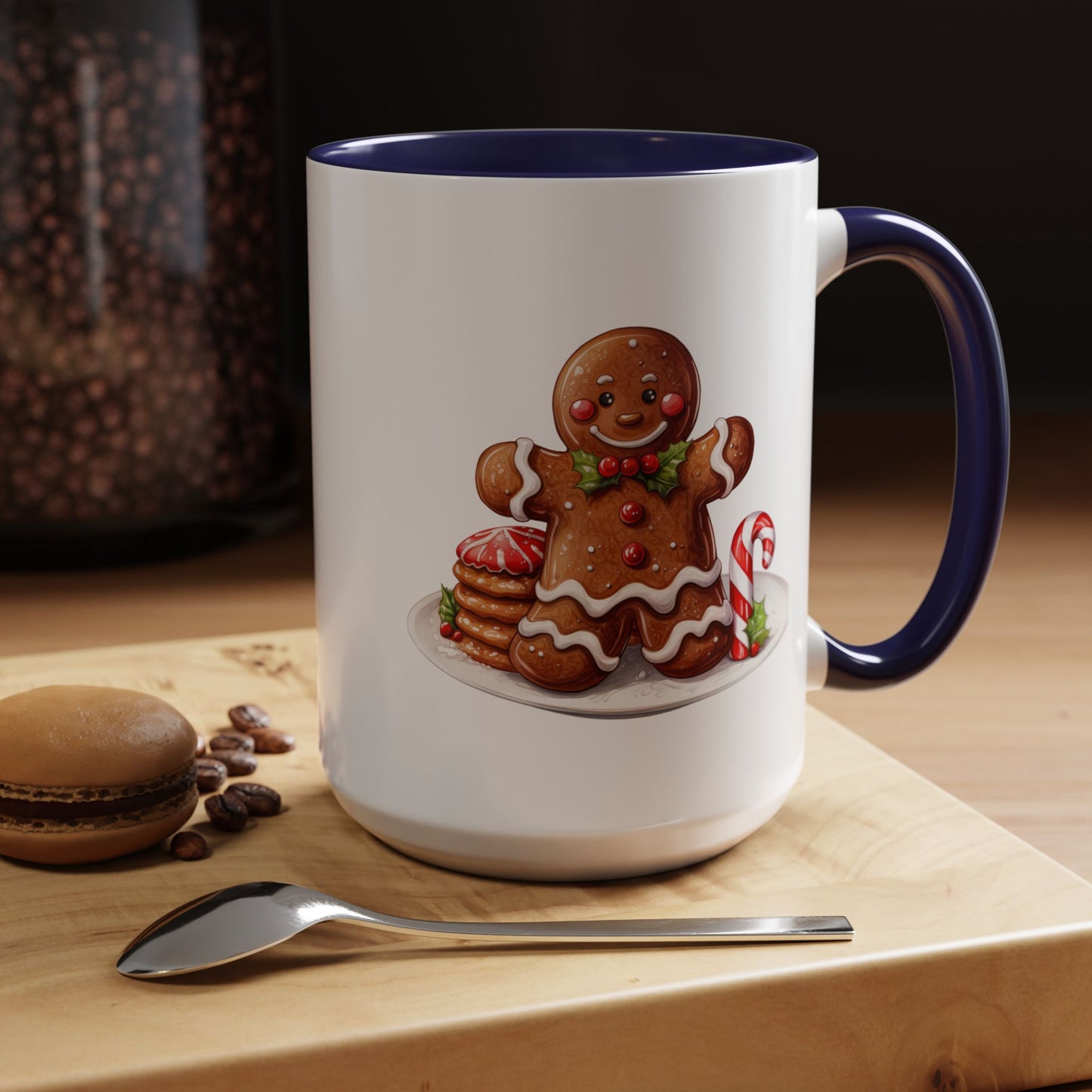 Christmas Mug - Gingerbread Man Cookies and Candy