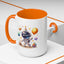 Birthday Mug - Happy Birthday Astronaut, Cake & Balloon