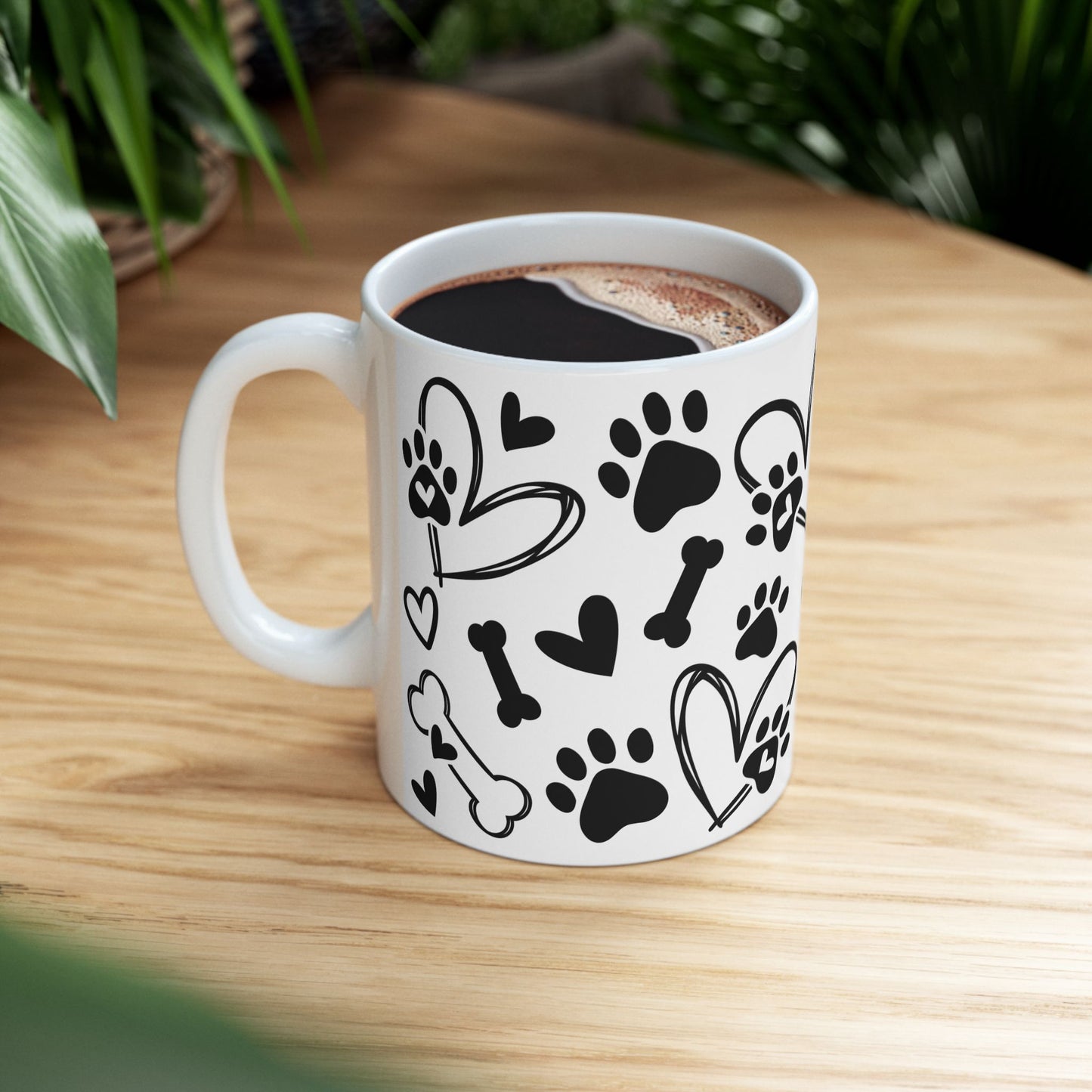 Animal Mug - Dog Paws & Bones