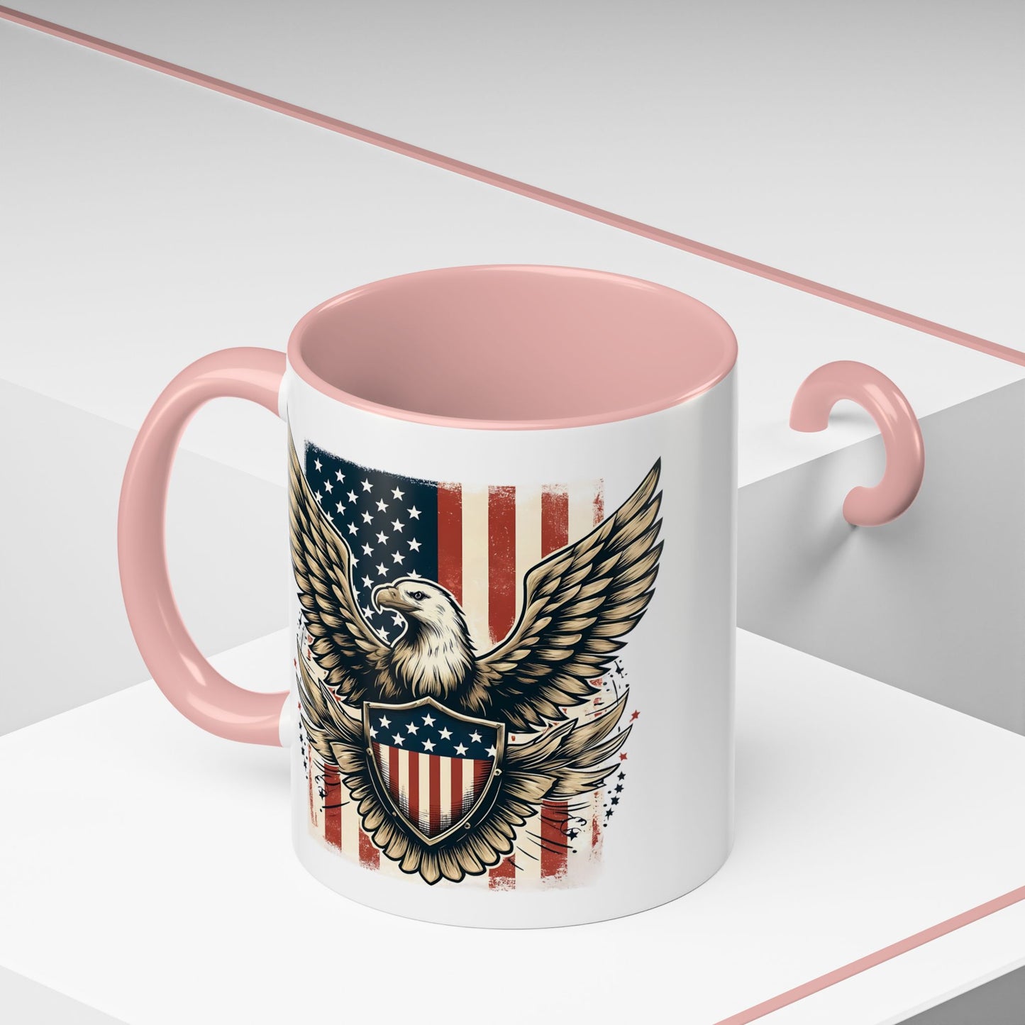 4th of July Mug - American Bald Eagle Flag 9