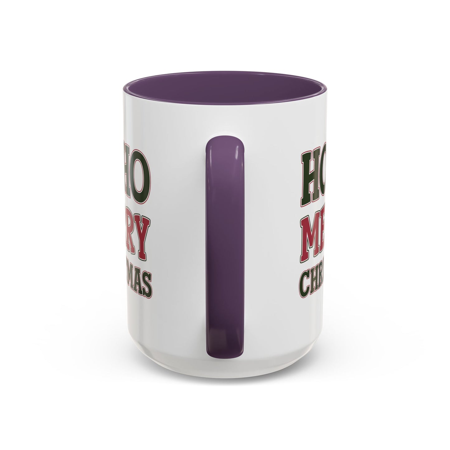 Christmas Mug - Ho Ho Ho Merry Christmas Red & Green Text 4