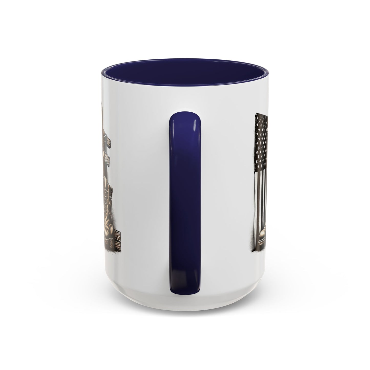 4th of July Mug - Fallen Soldier Boots Flag
