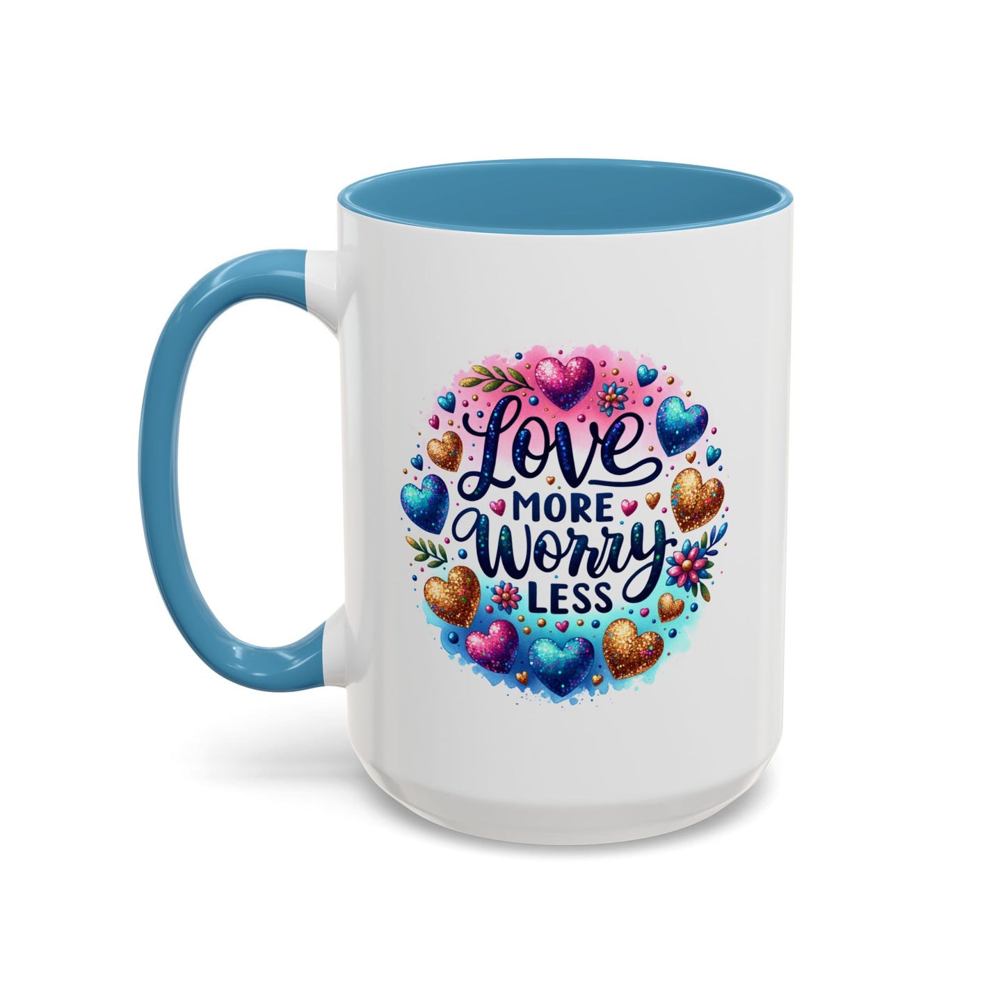 Wellness Mug - Love More Worry Less Circle