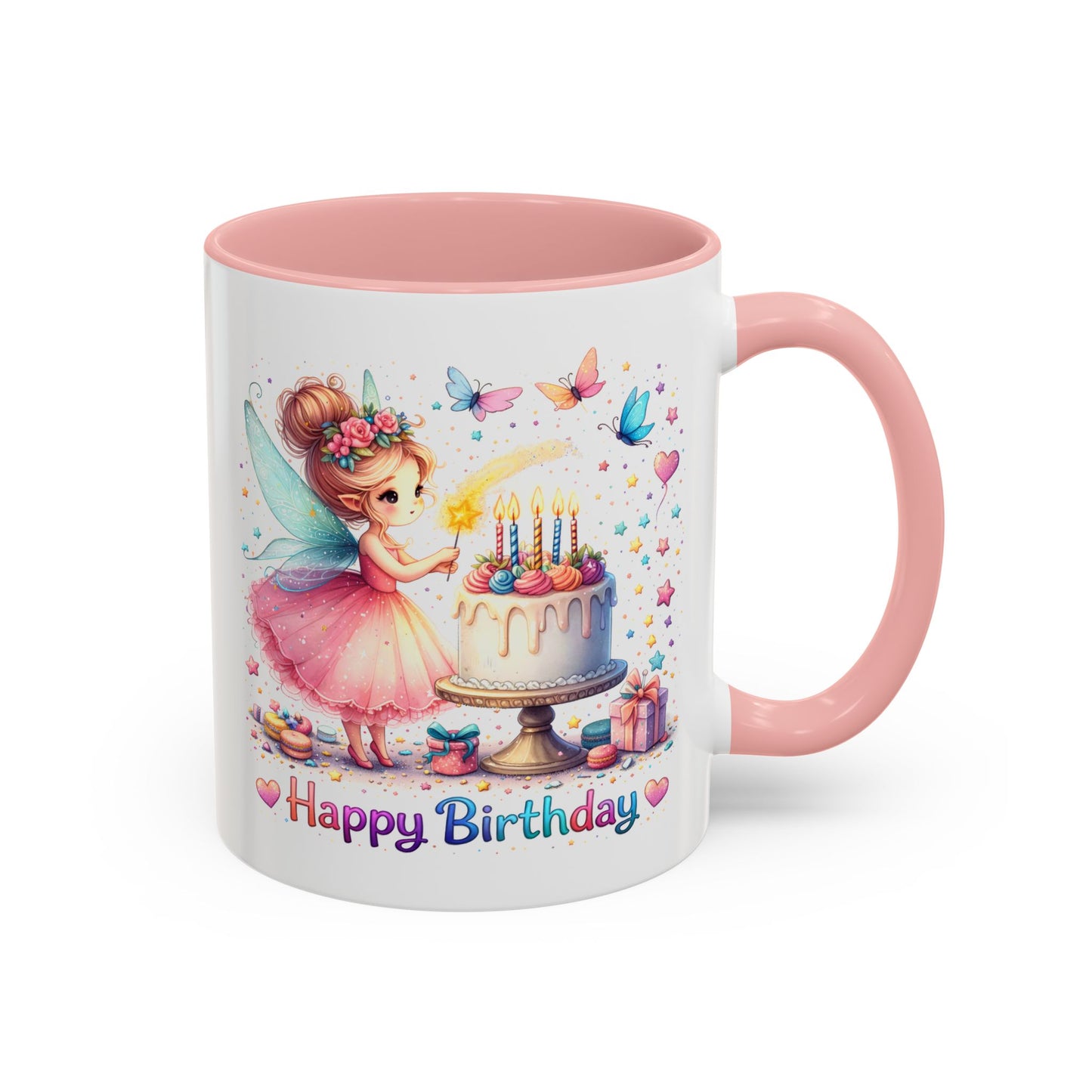 Birthday Mug - Fairy Butterflies