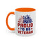 4th of July Mug - Proud to Be a Veteran Sunflower