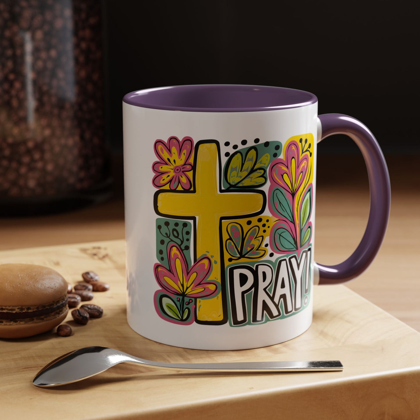 Religious Mug - Pray Cross