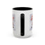 Christmas Mug - Merry Christmas Red Text Puppy Green Top