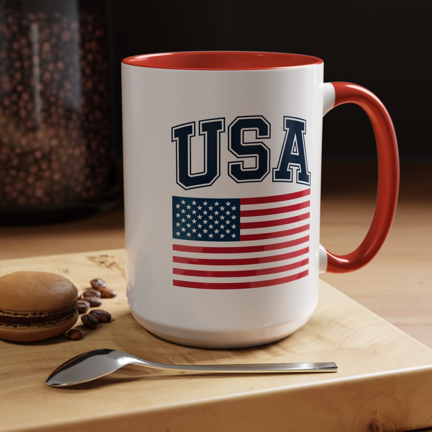 4th of July Mug - USA & Flag