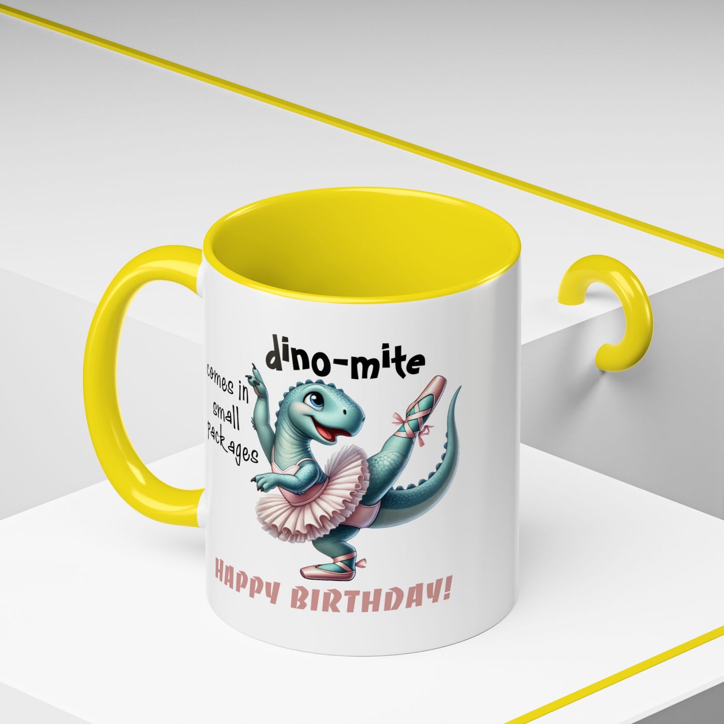 Birthday Mug - Dino-mite (Girl)