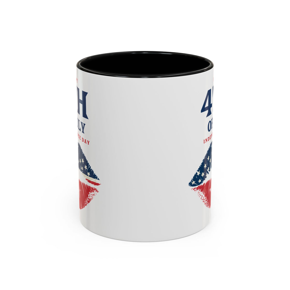 4th of July Mug - Happy 4th of July Flag Lips