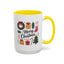 Christmas Mug - Merry Christmas Green Text Presents Tree Candy Cane