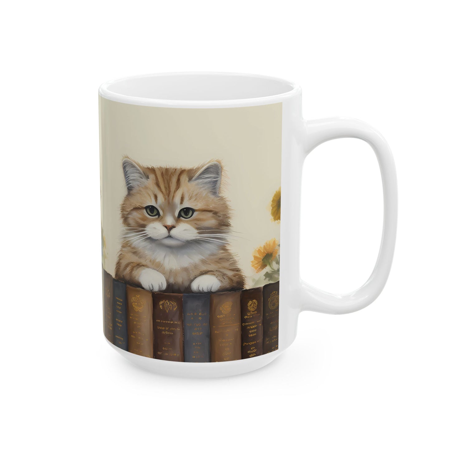 Artistic Mug - Felted Cat 2