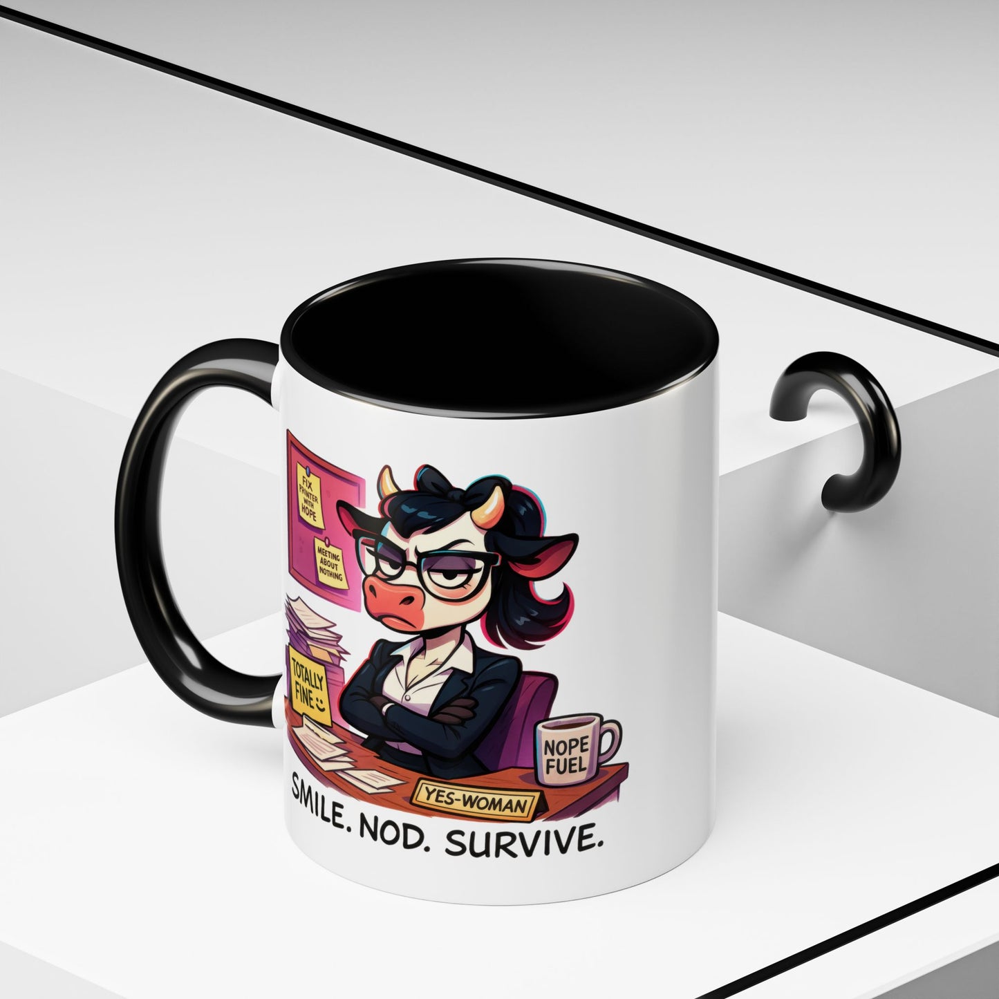 Office Mug - Smile Nod Survive