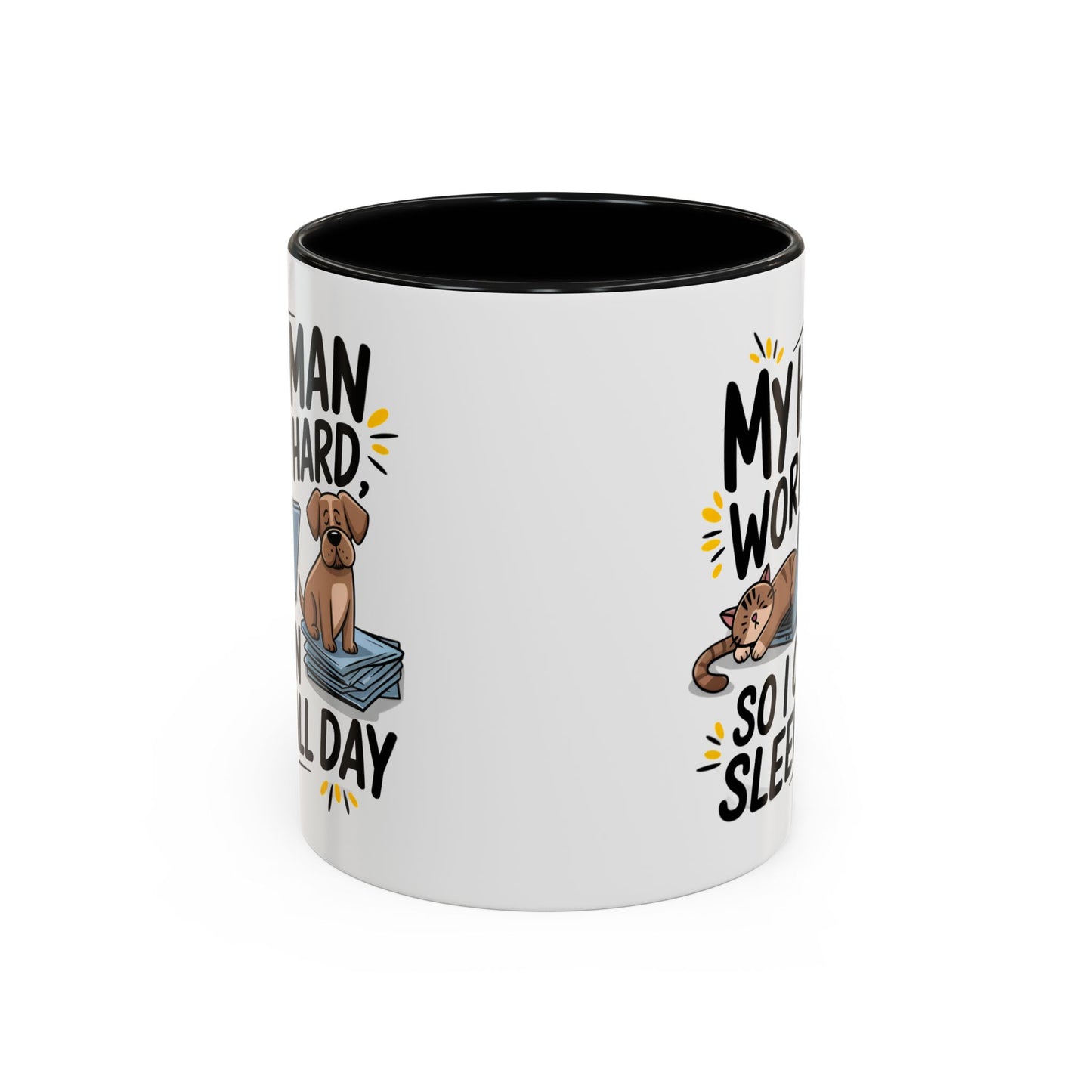 Animal Mug - My Human Works Hard