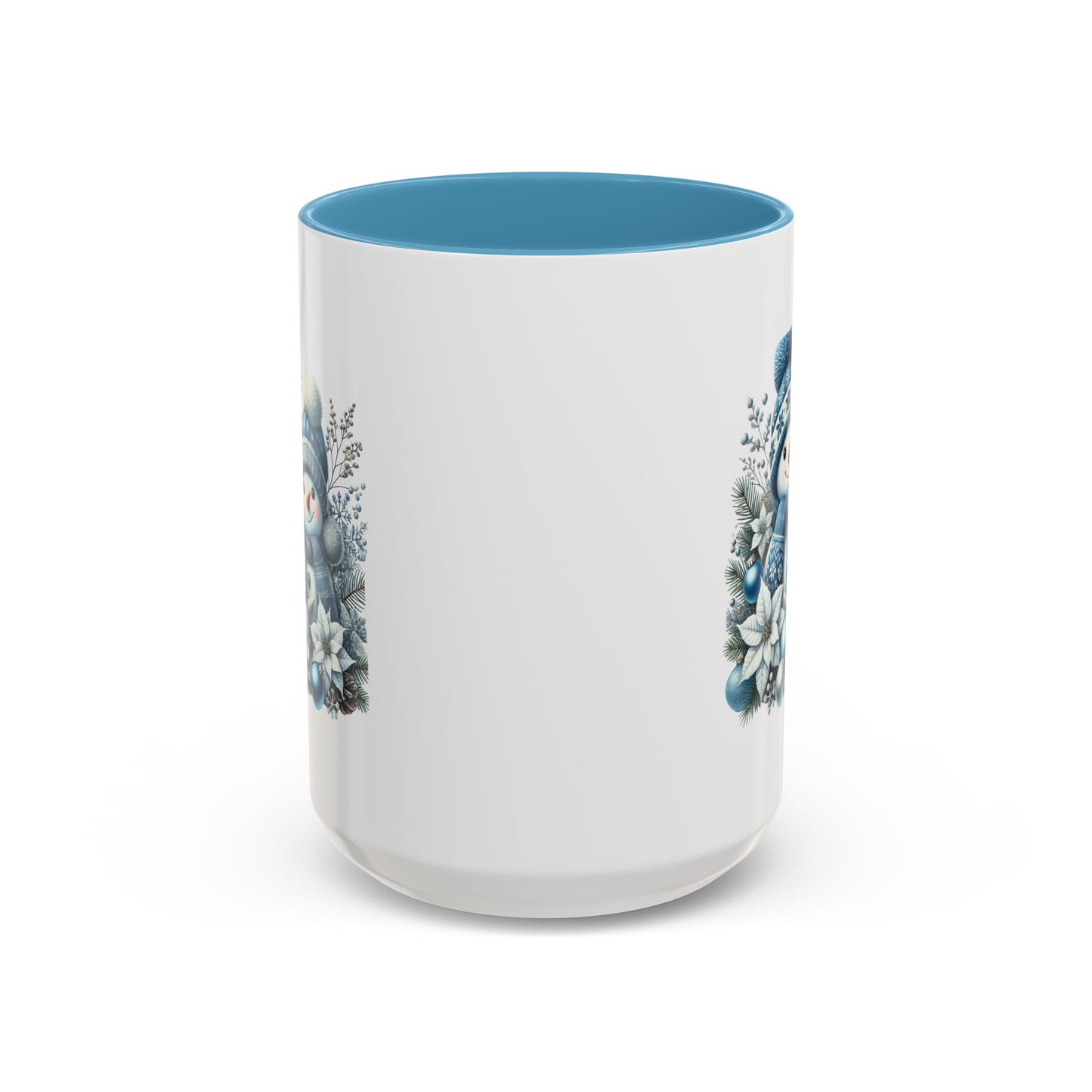 Christmas Mug - Blue Snowman Family