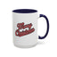 Christmas Mug - Merry Christmas Red & Black Baseball Text