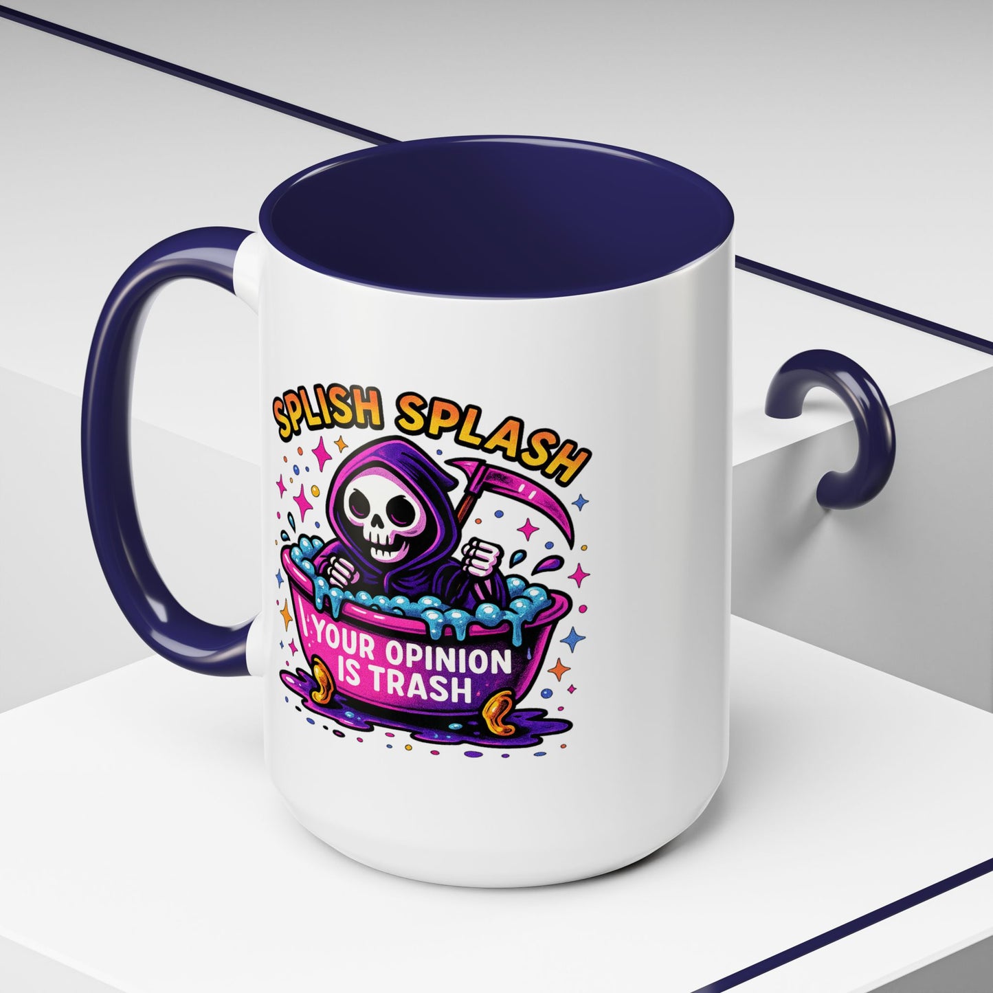 Humor Mug - Splish Splash Your Opinion is Trash