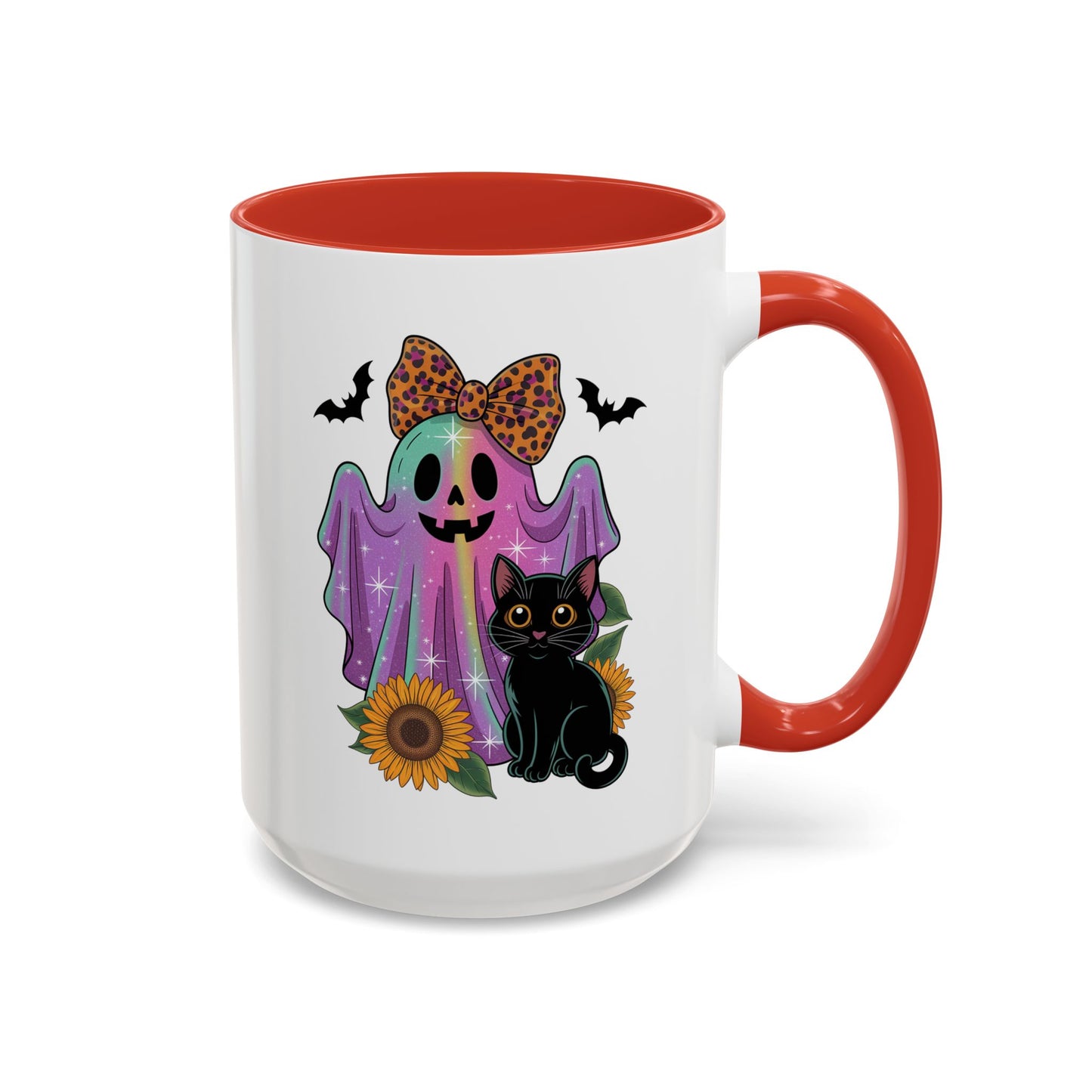 Halloween Mug - Cute Ghost With Cat
