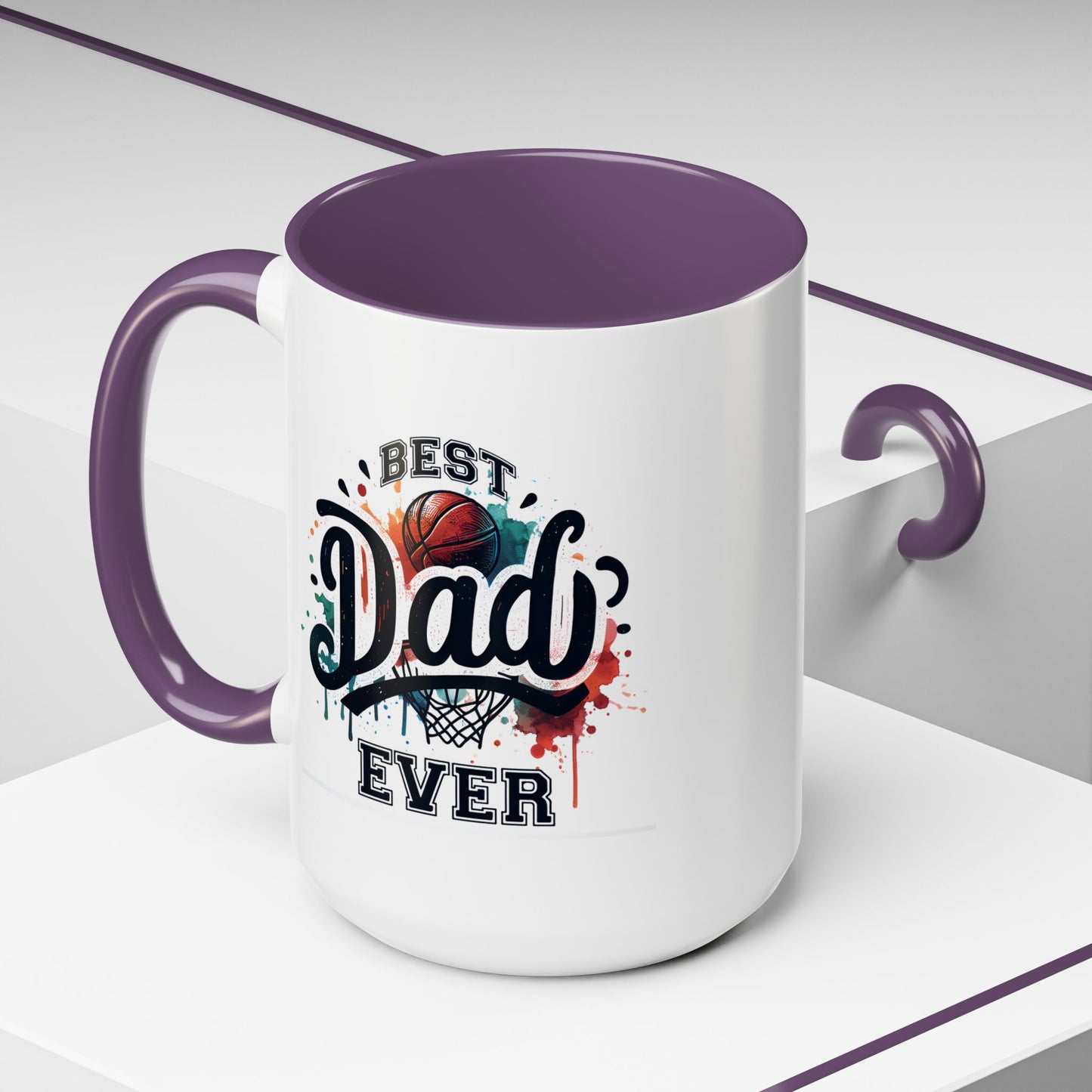 Father's Day Mug - Best Dad Ever Basketball