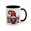 Christmas Mug - Gnome with Christmas Wreath
