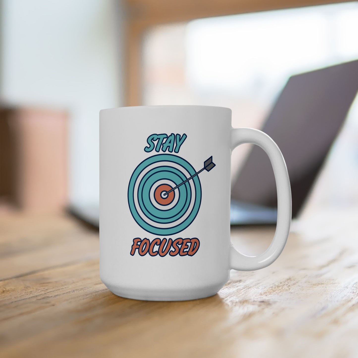 Motivation Mug - Stay Focused Arrow