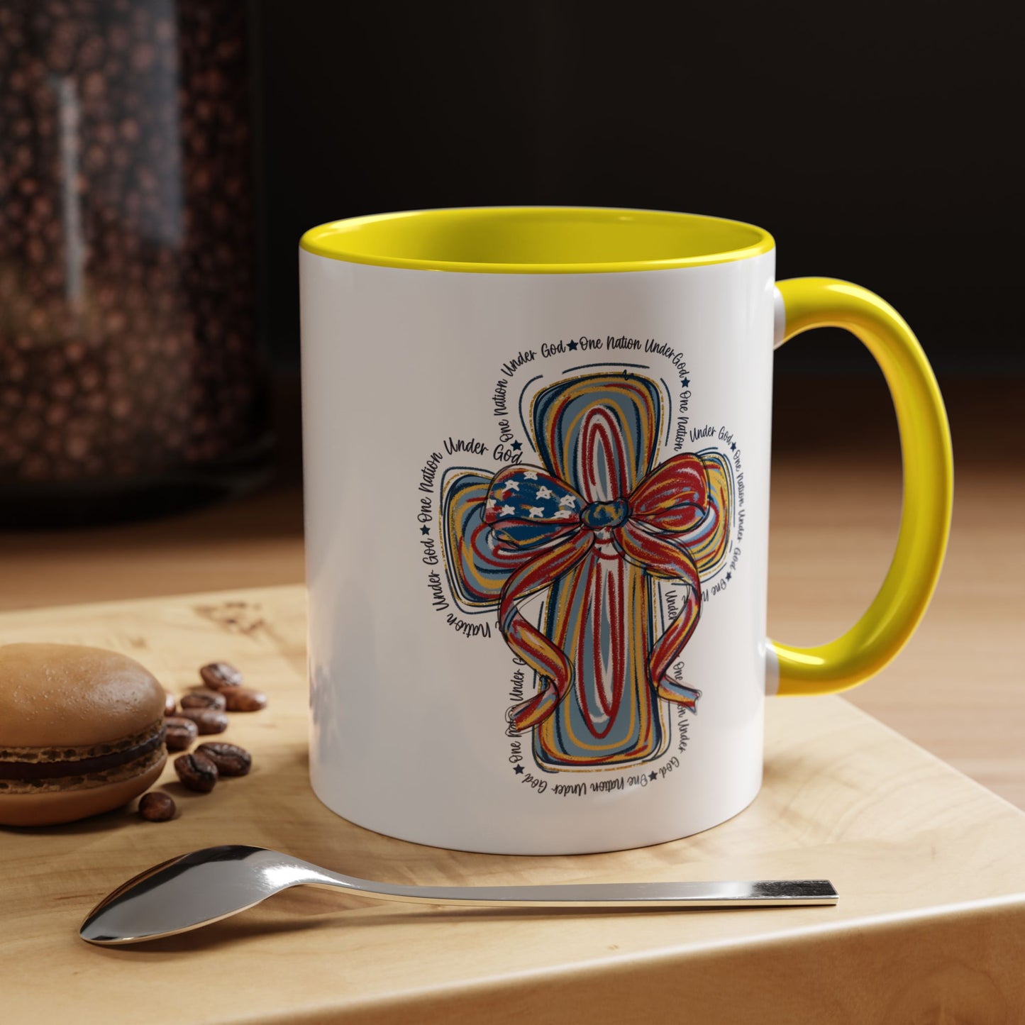 4th of July Mug - Christian Cross Bow