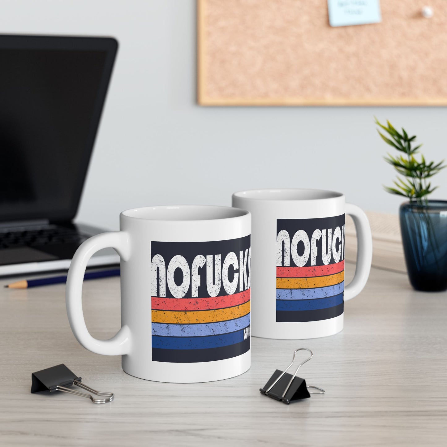 Adult Mug - No Fucks Given Retro