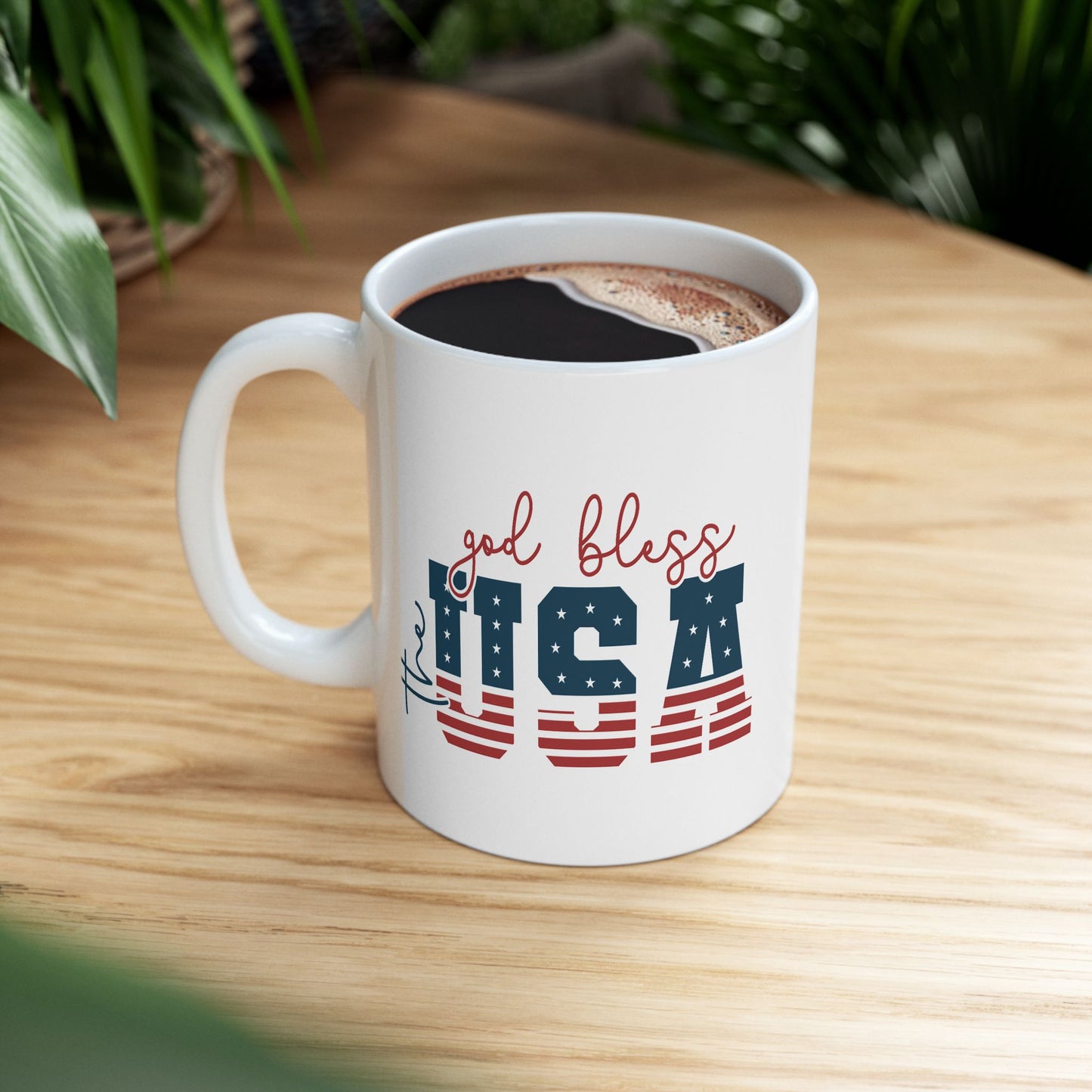 4th of July Mug - God Bless the USA