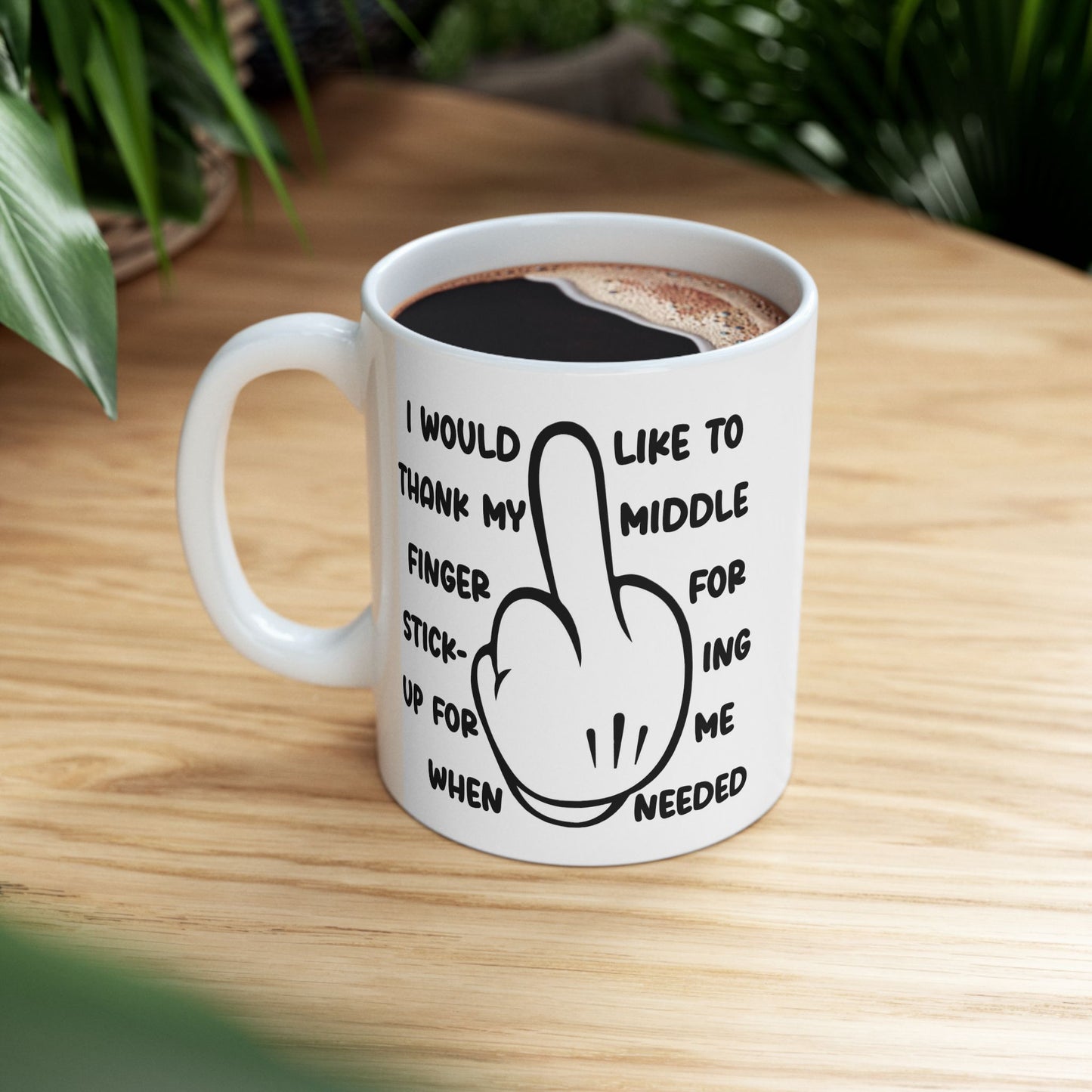 Adult Mug - I Would Like To Thank My Middle Finger