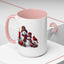 Christmas Mug - Burgundy Snowman Family