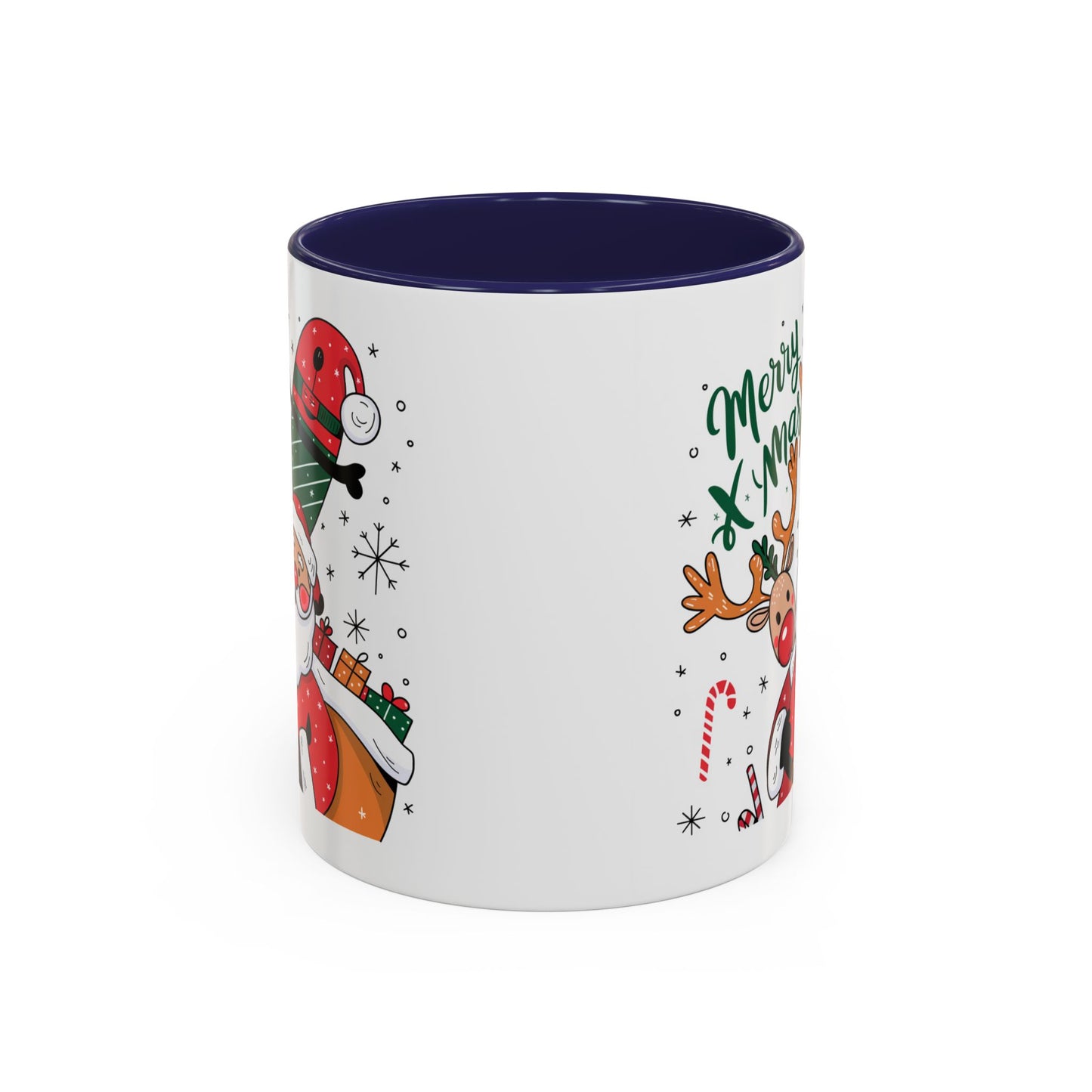 Christmas Mug - Merry Xmas Santa Reindeer