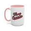 Christmas Mug - Merry Christmas Red & Black Baseball Text
