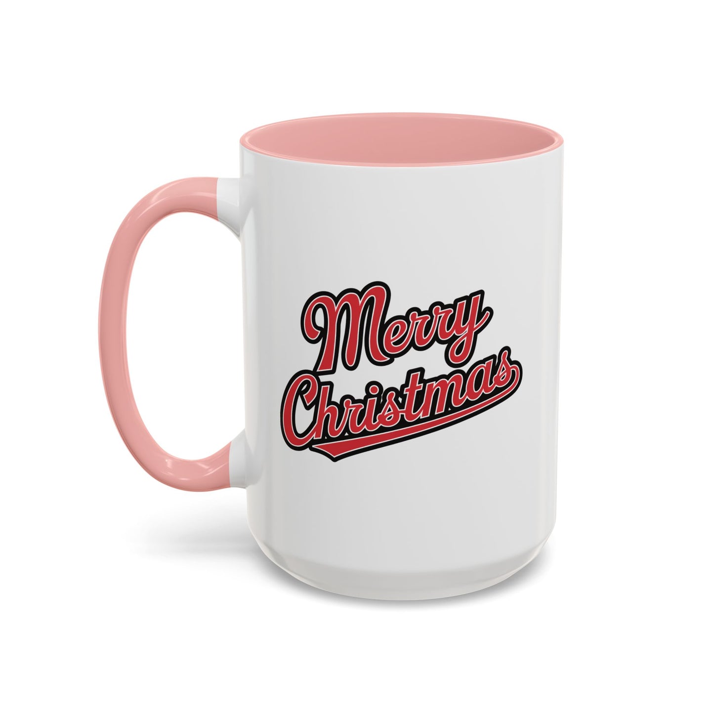 Christmas Mug - Merry Christmas Red & Black Baseball Text