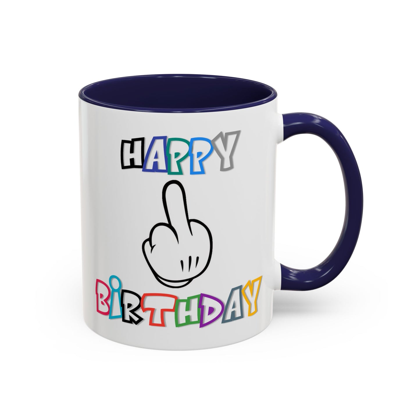 Adult Mug - Happy Birthday Middle Finger