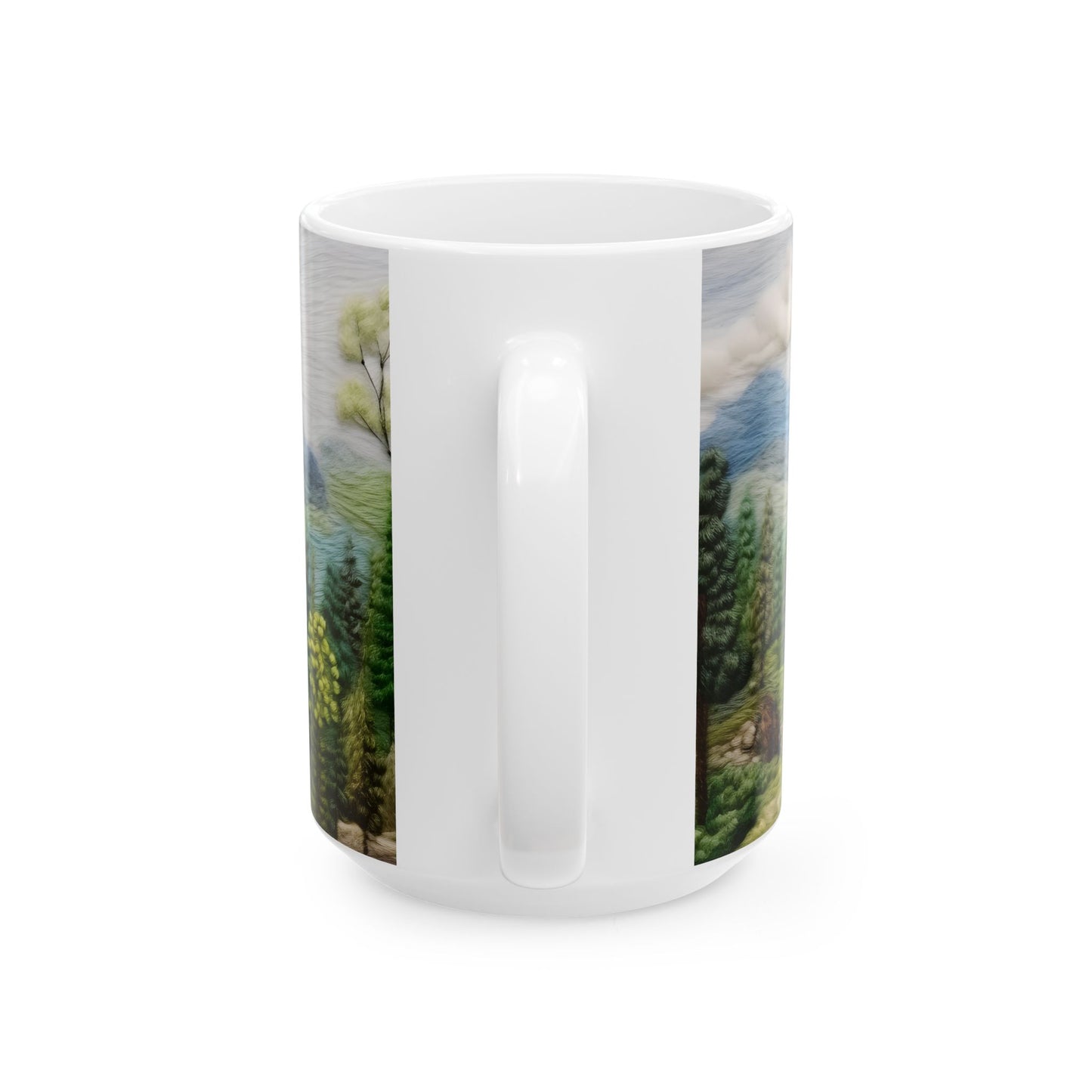 Artistic Mug - Felted Landscape 3