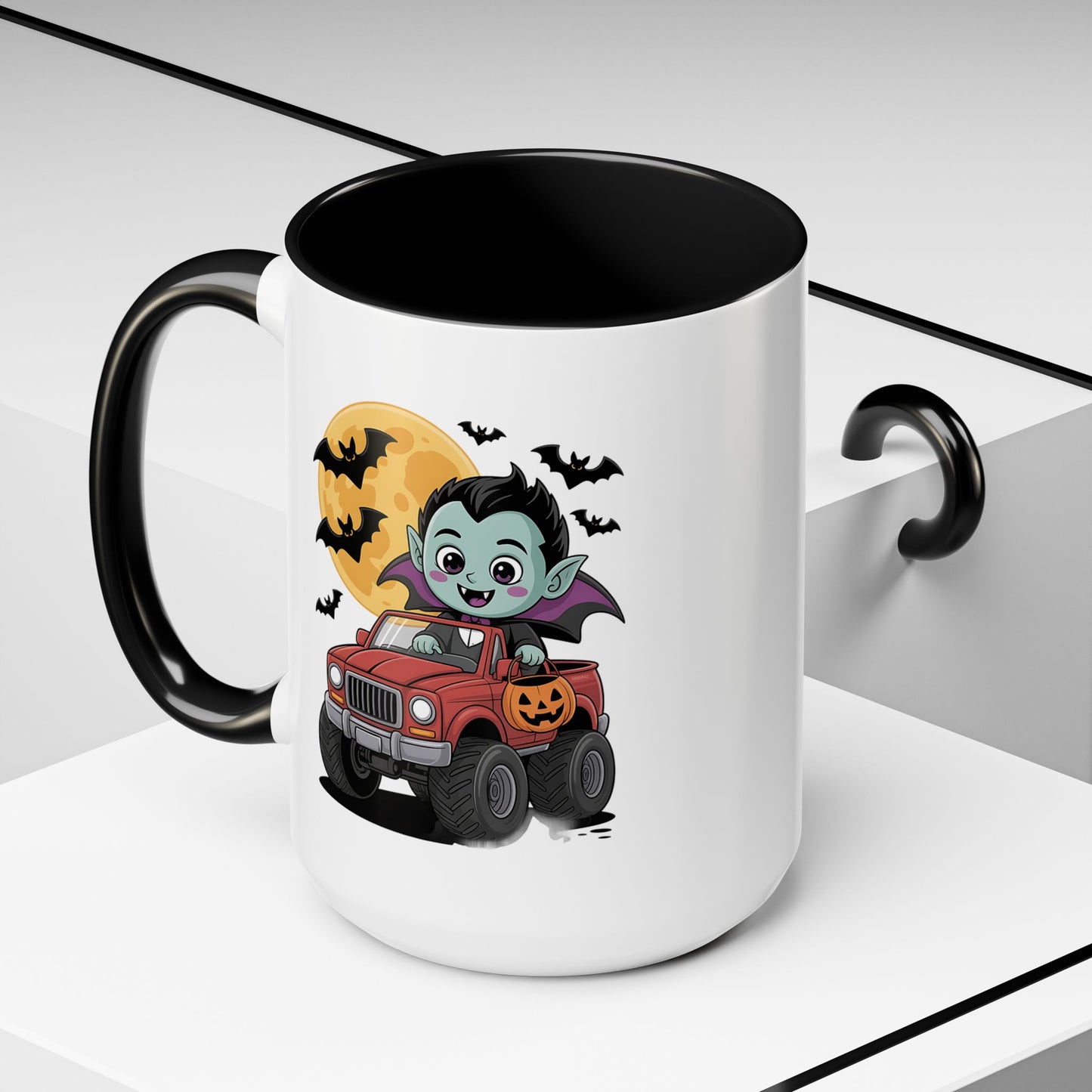 Halloween Mug - Driving Vampire