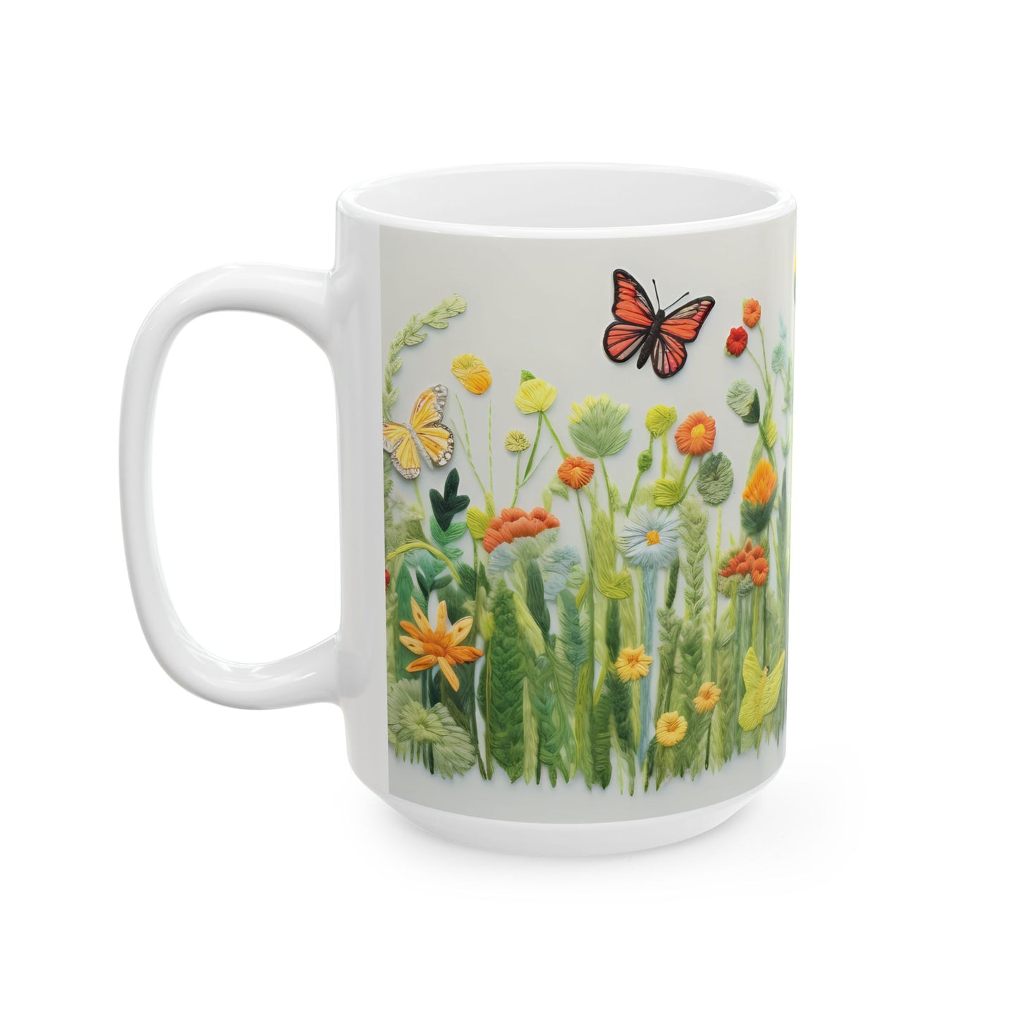 Artistic Mug - Felted Butterflies 3