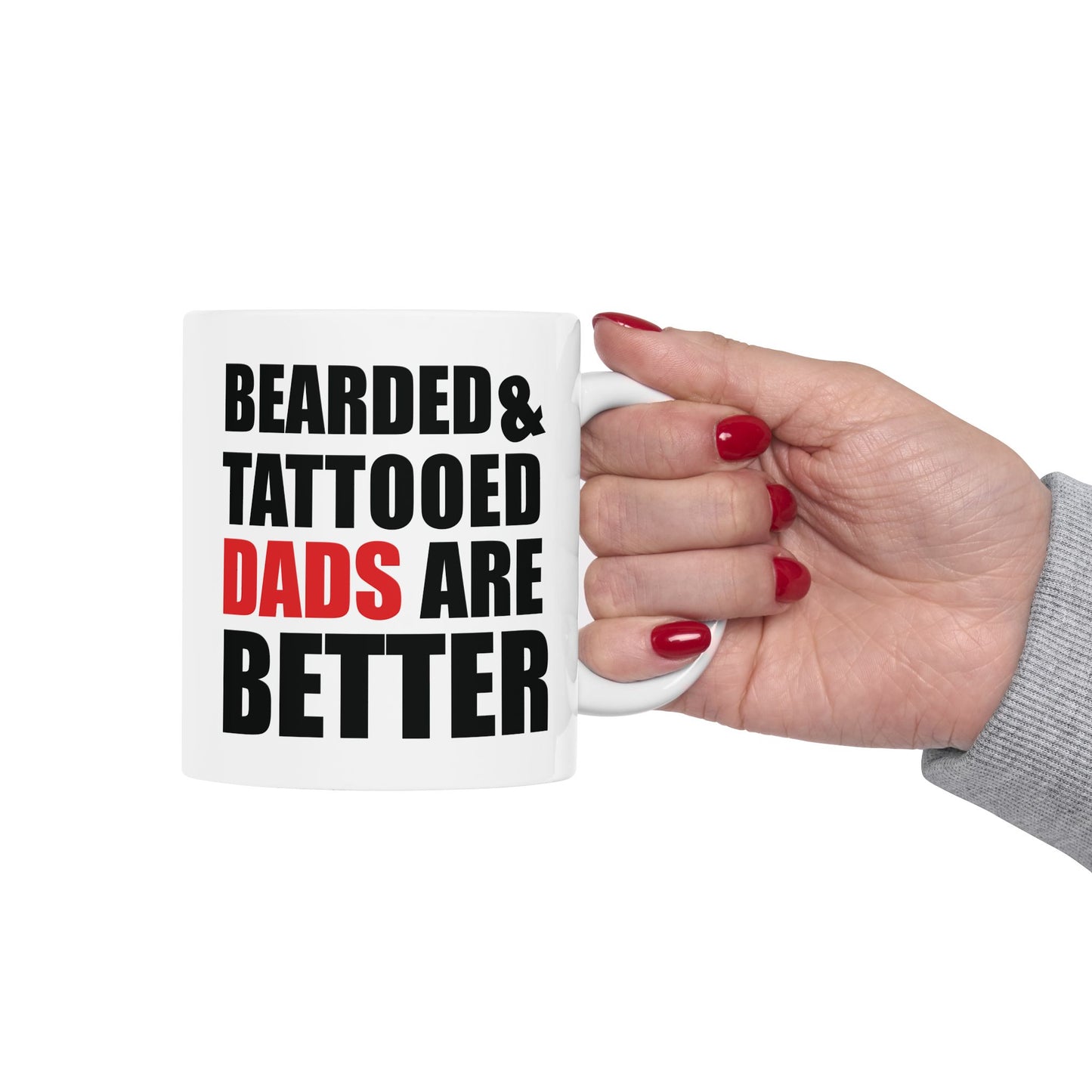 Father's Day Mug - Bearded & Tattooed
