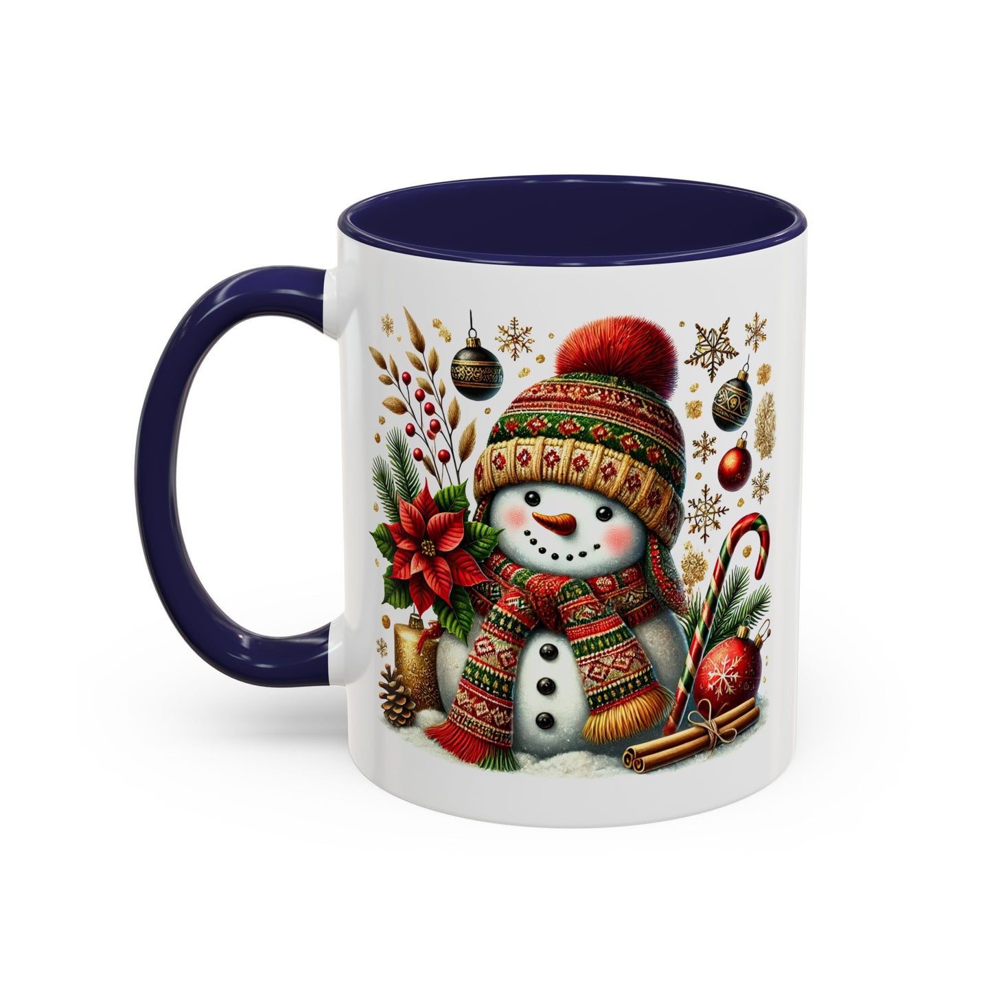 Christmas Mug - Snowman with Christmas Decorations