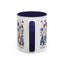 4th of July Mug - Floral America Patriotic