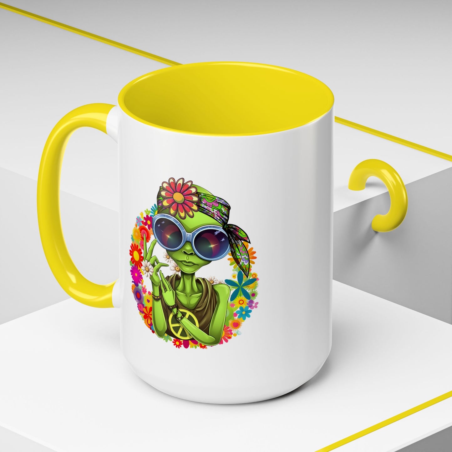 Alien Mug - Peace Hippy Alien