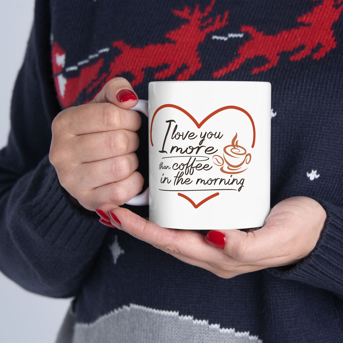Anniversary Mug - I Love You More Than Coffee