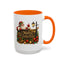 Christmas Mug - Merry Christmas Gold Text Santa Point Ornaments
