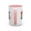 Christmas Mug - Green & Red Text Santa Presents