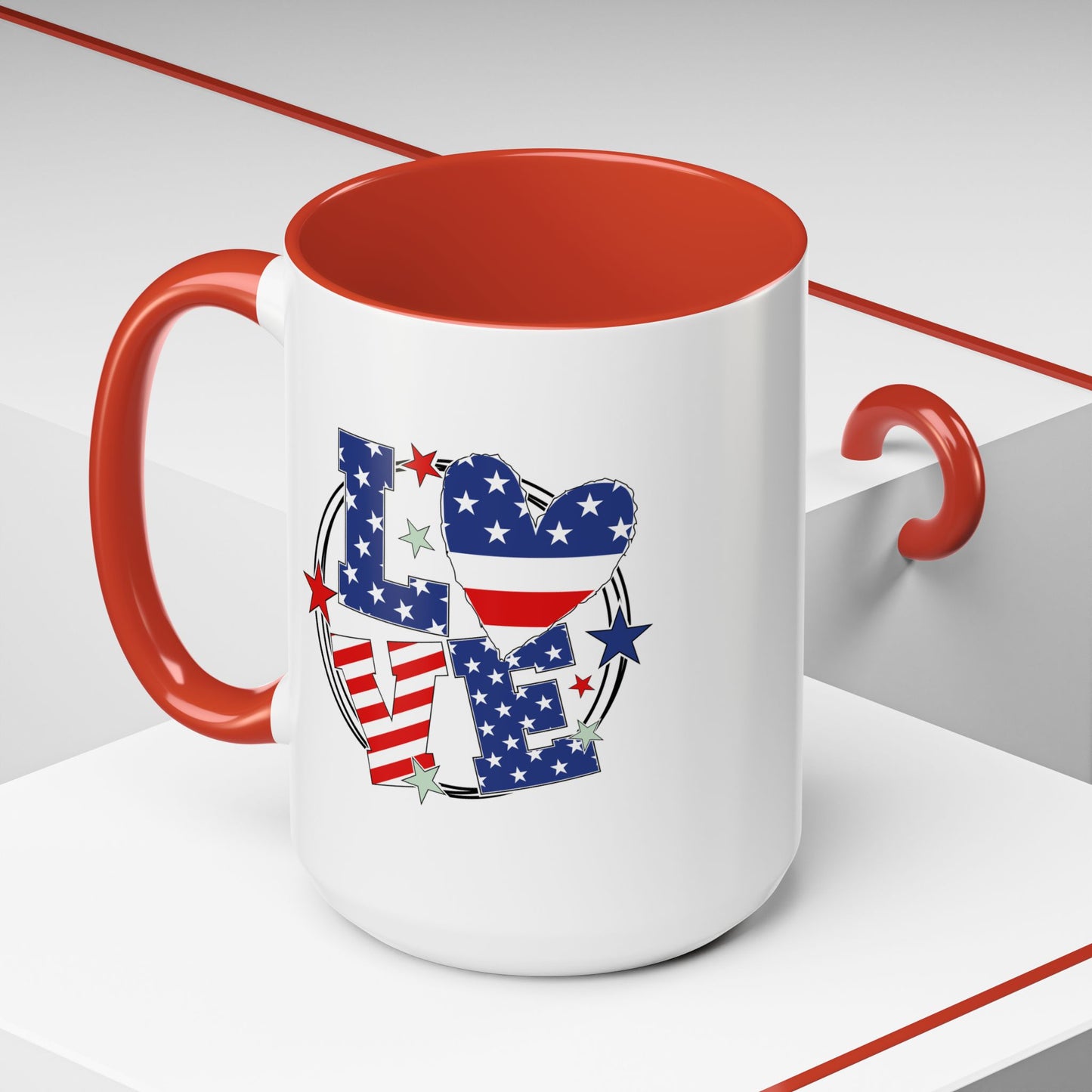 4th of July Mug - Love 4th of July
