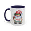 Christmas Mug - Merry Christmas Red & Green Text Gnome Present