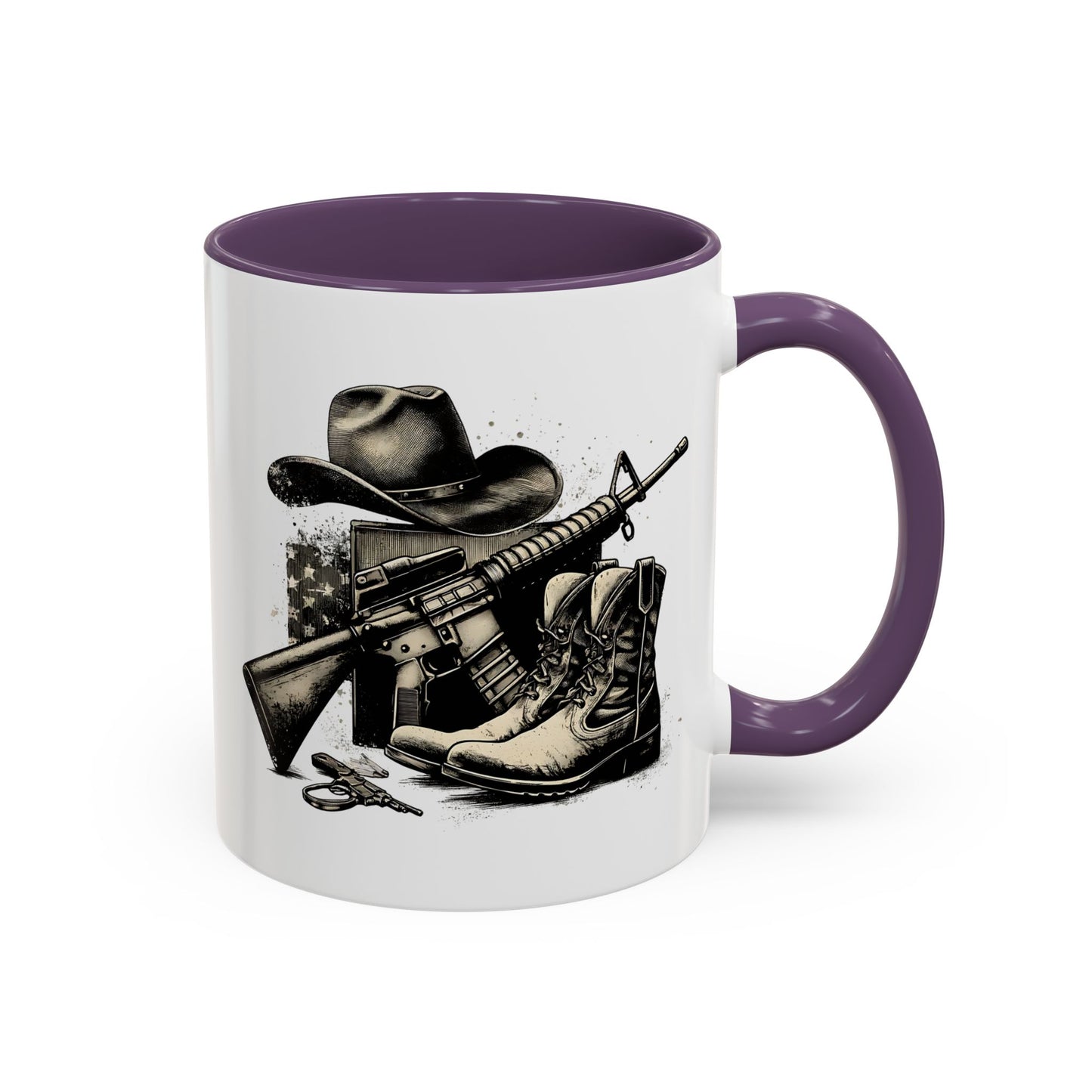 4th of July Mug - Soldier Hat Boots Gun