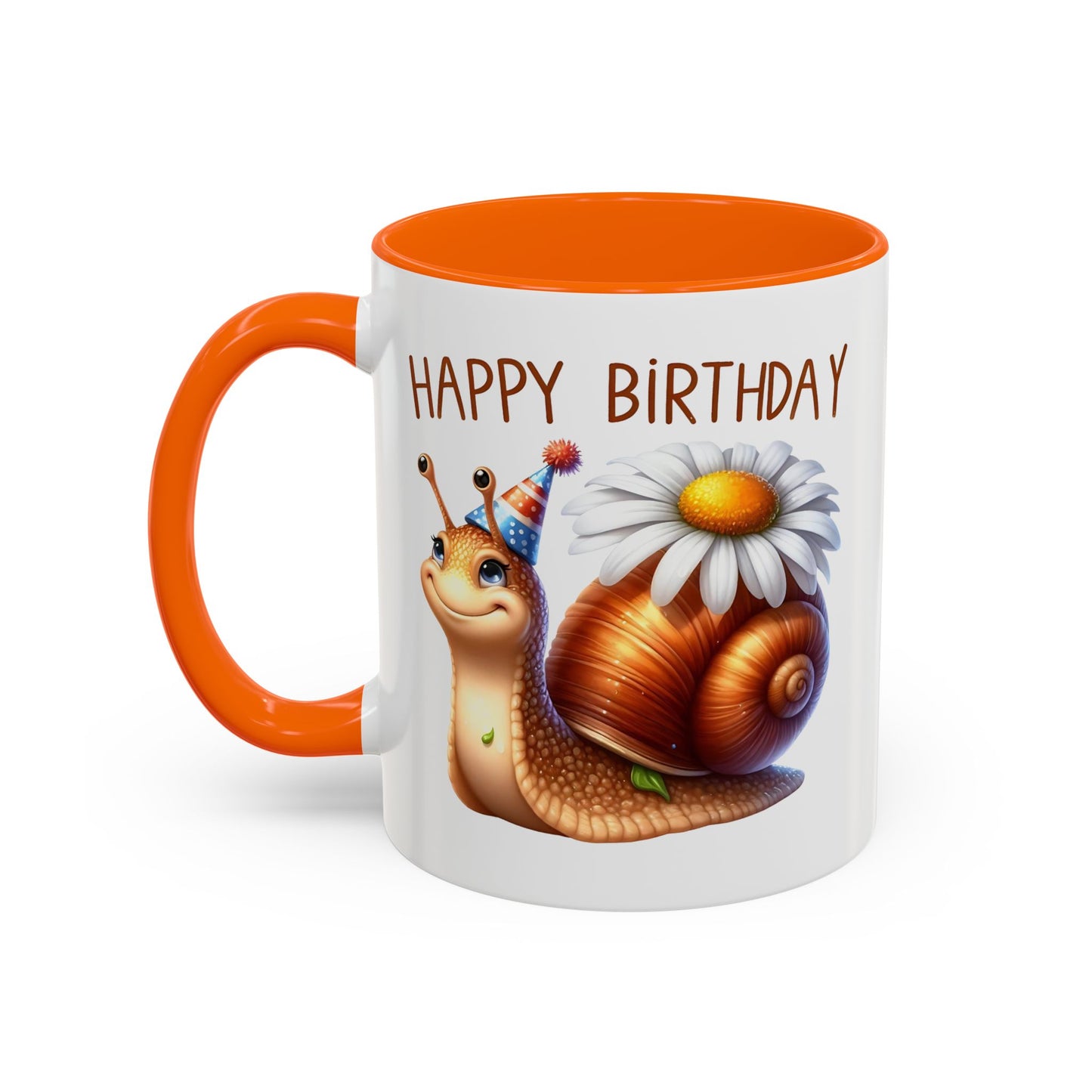 Birthday Mug - Snail Flower