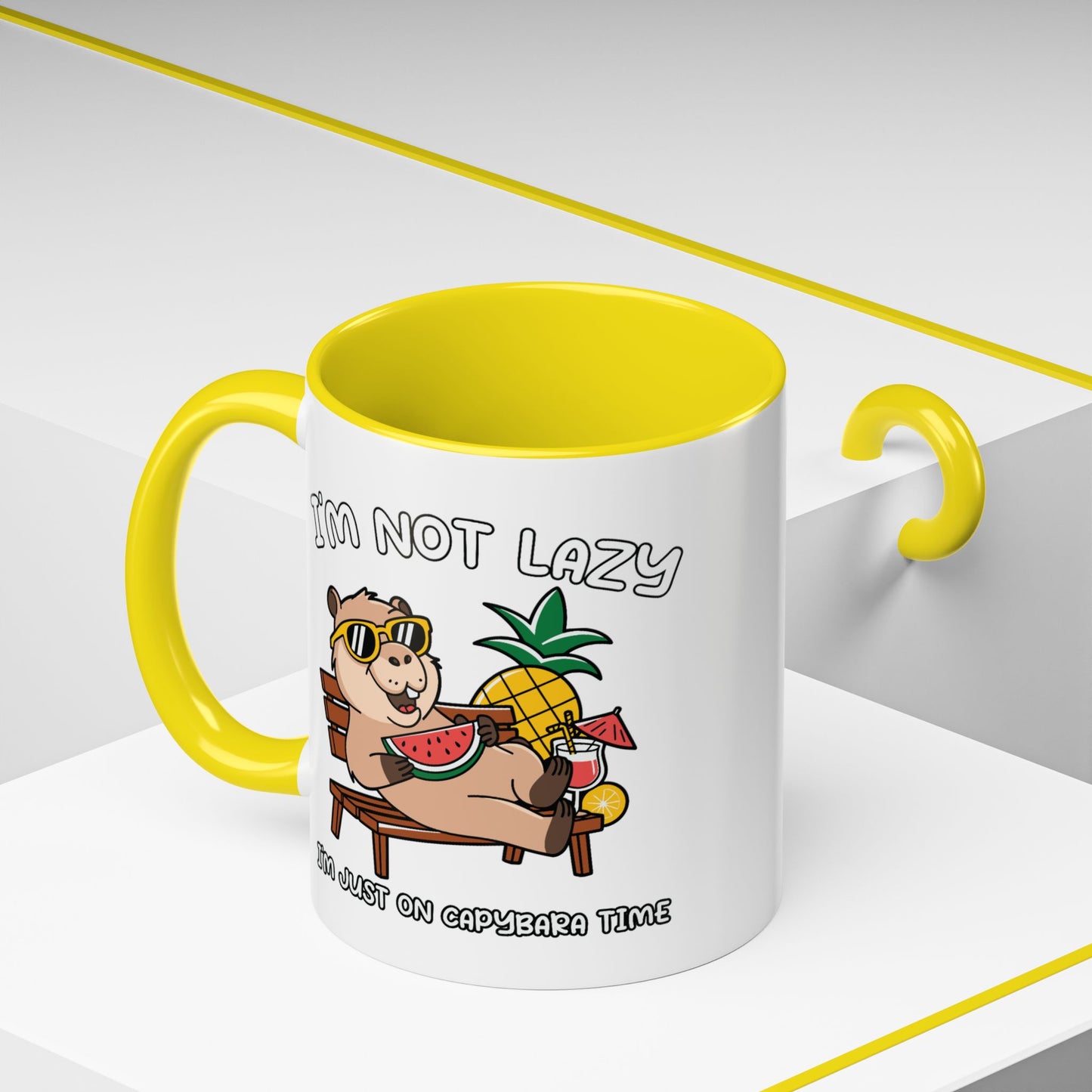 Humor Mug - I'm Not Lazy Capybara