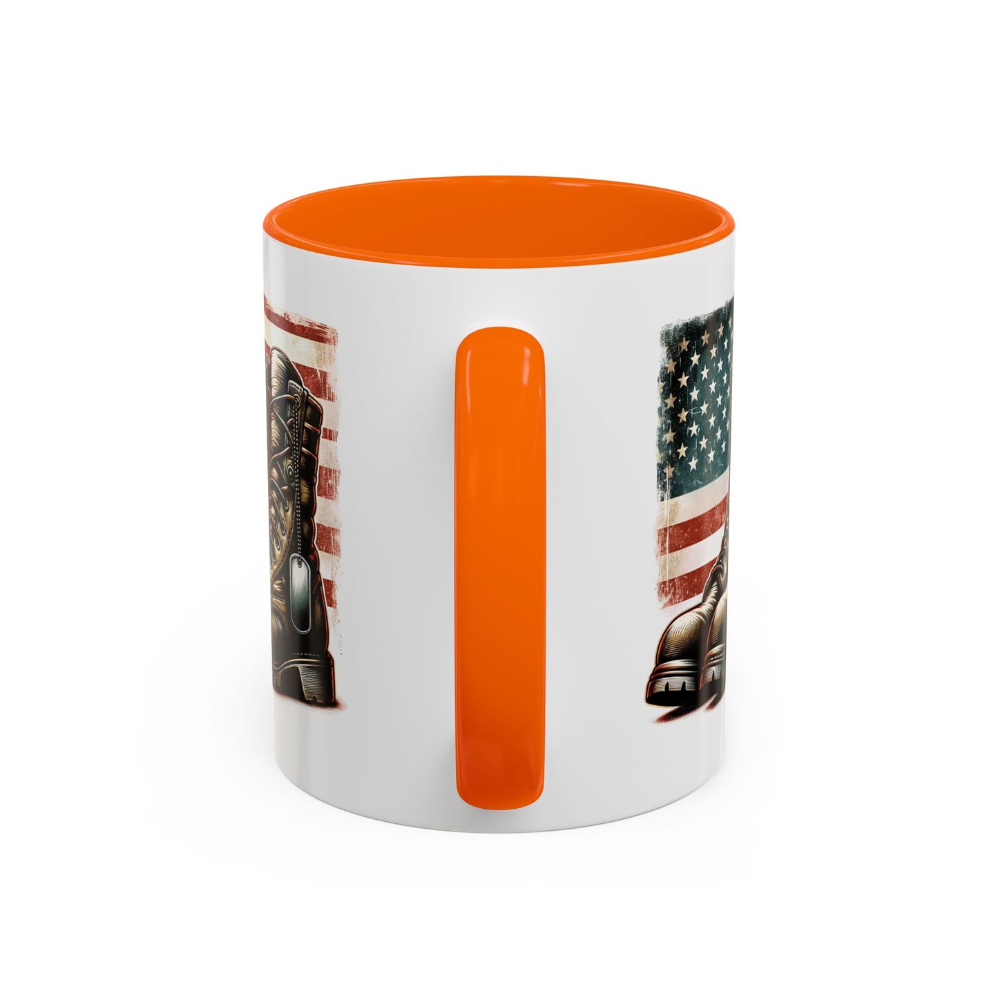 4th of July Mug - Fallen Soldier Boots Flag